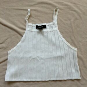 Forever 21 White Ribbed Set
